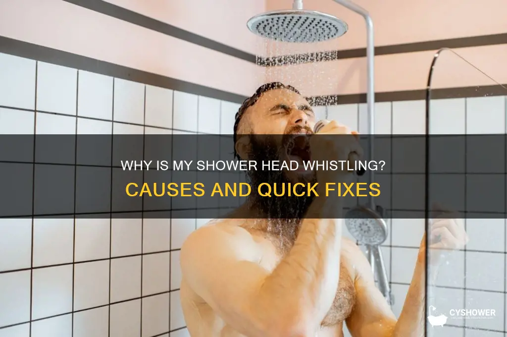 why is my shower head whistling