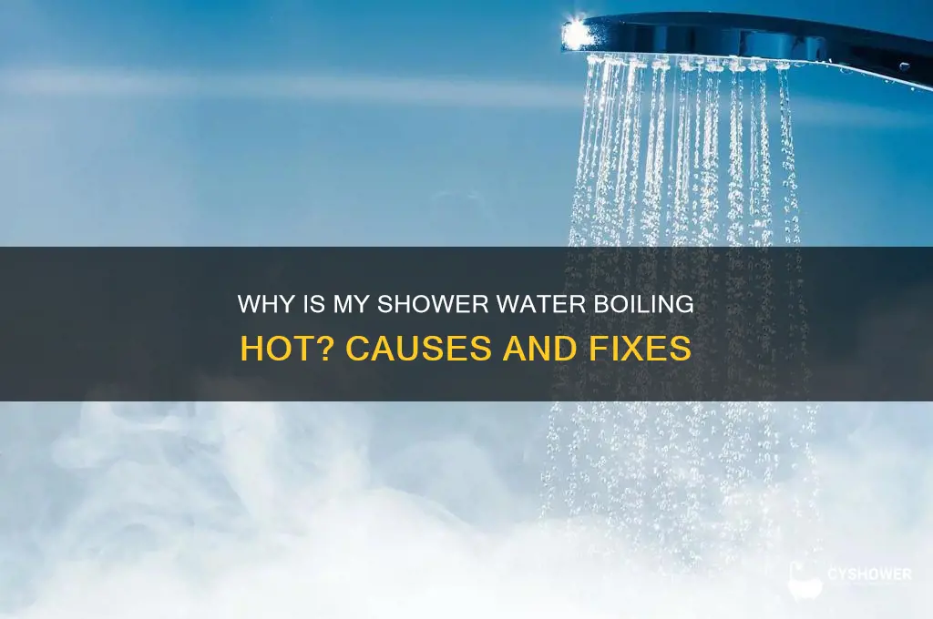 why is my shower water boiling hot