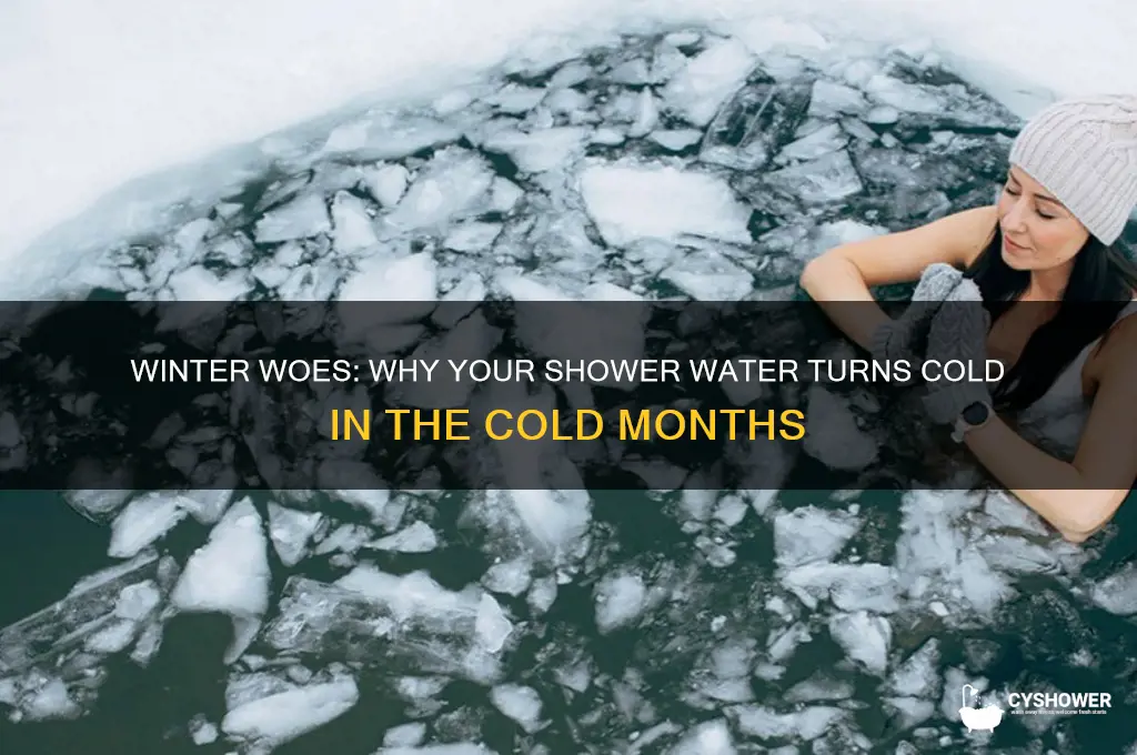 why is my shower water cold in the winter