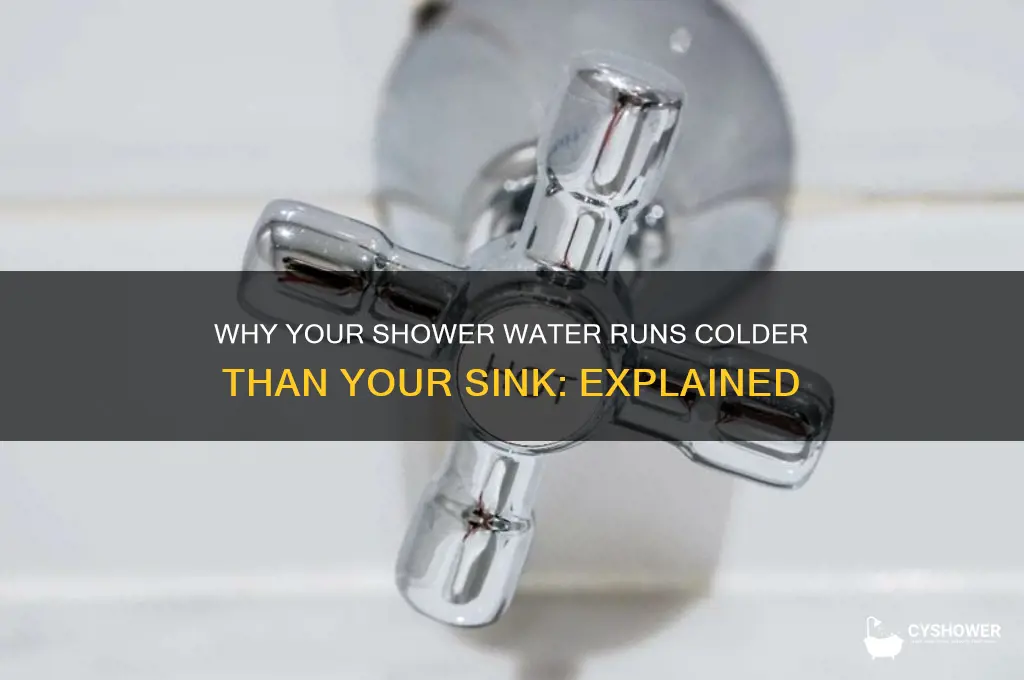 why is my shower water colder than my sink