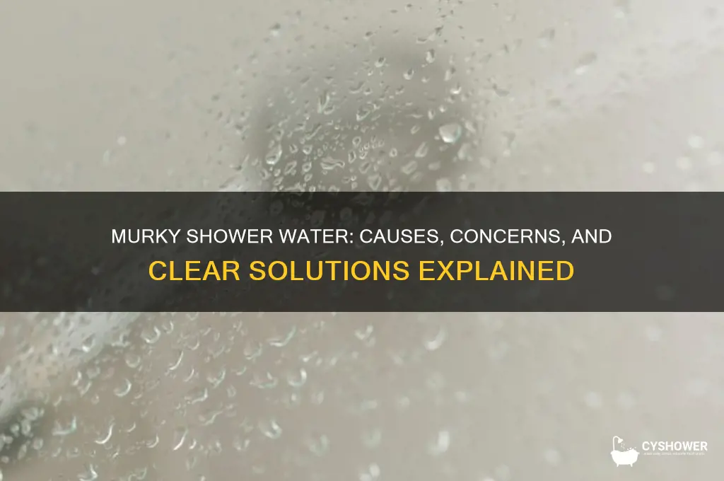 why is my shower water murky