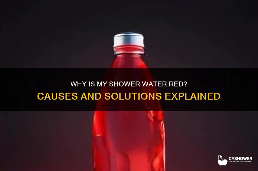 why is my shower water red