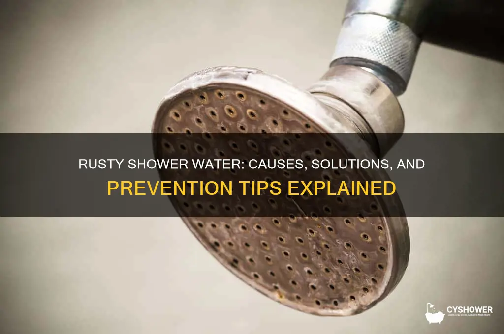 why is my shower water rusty