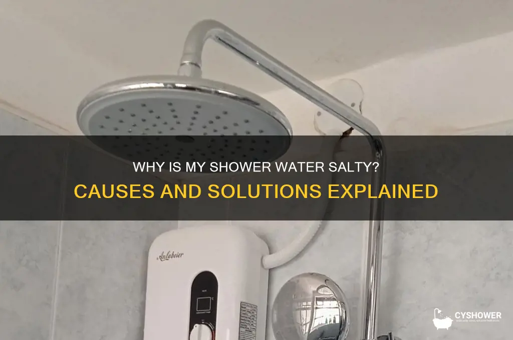 why is my shower water salty