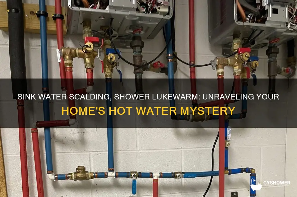 why is my sink water hotter than my shower