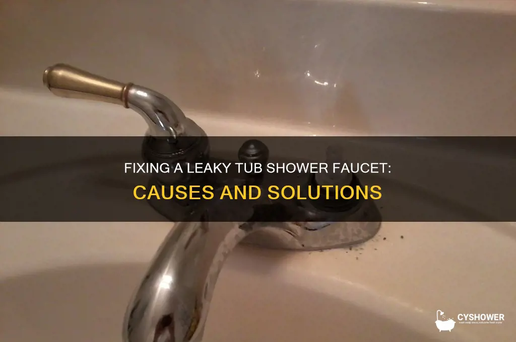 why is my tub shower faucet leaking water when off