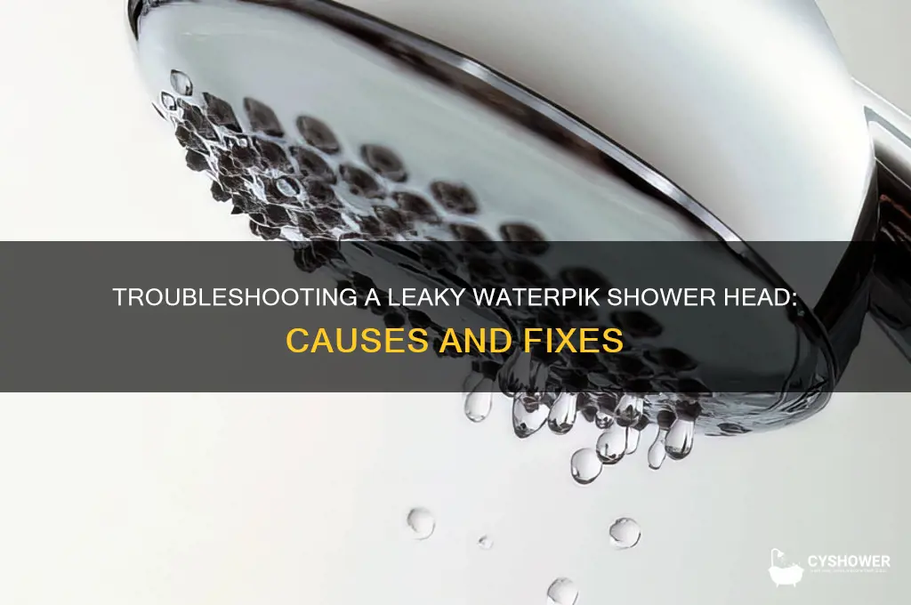 why is my waterpik shower head leaking