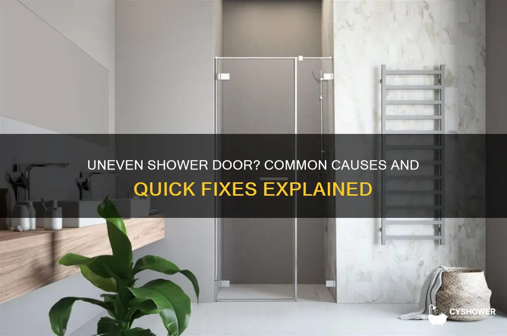 why is shower door not level
