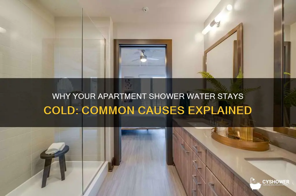 why is shower water cold in apartment