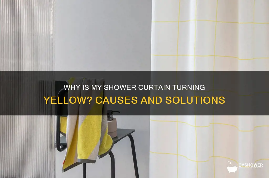 why is the bottom of my shower curtain yellow