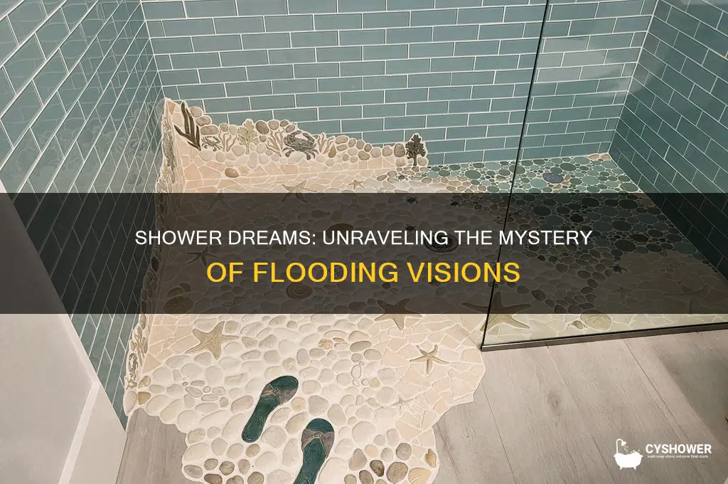 why is the dream flooding when i take a shower