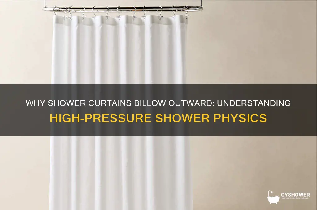why is the high pressure outside of the shower curtain