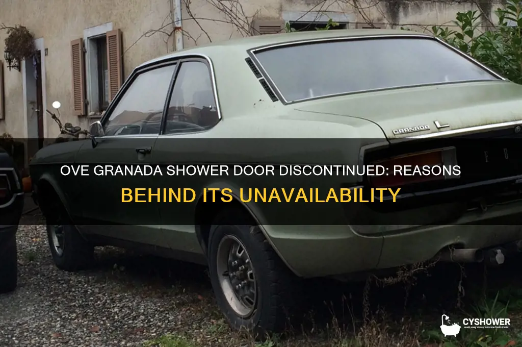 why is the ove granada shower door not available