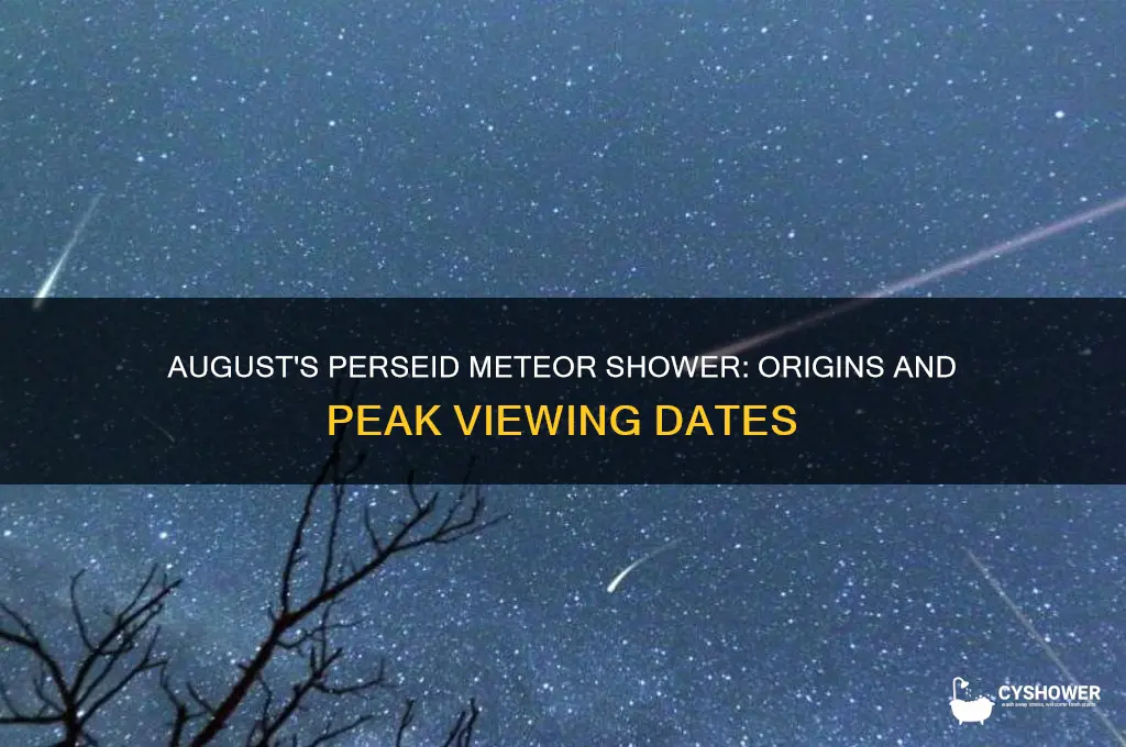 why is there a meteor shower around aug 10-12