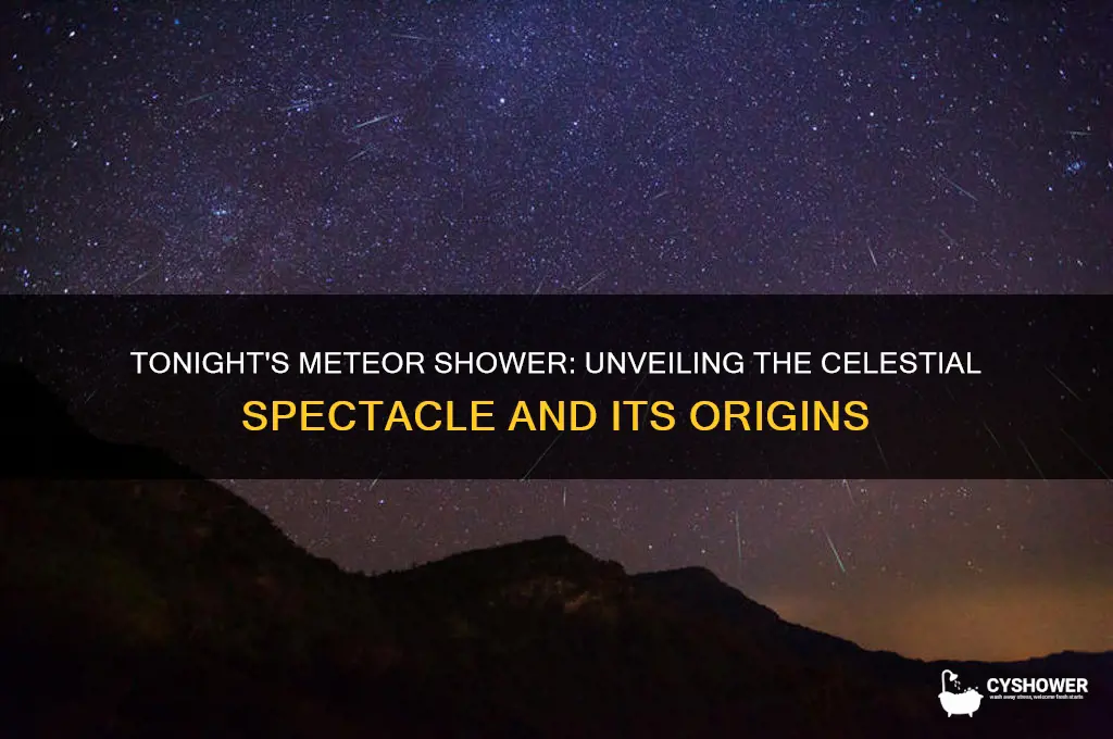 why is there a meteor shower tonight
