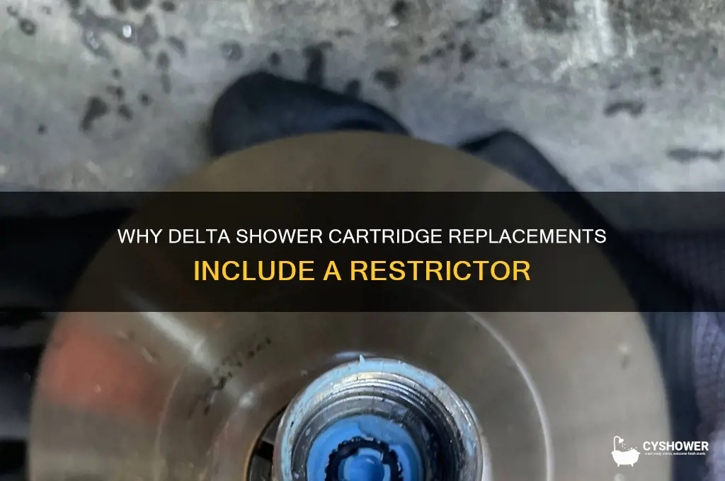 why is there restrictor in delta shower cartridge replacement
