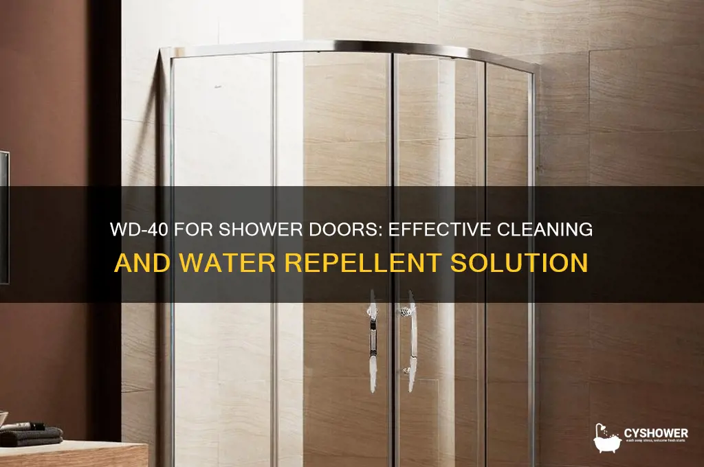 why is wd-40 recommended for shower doors