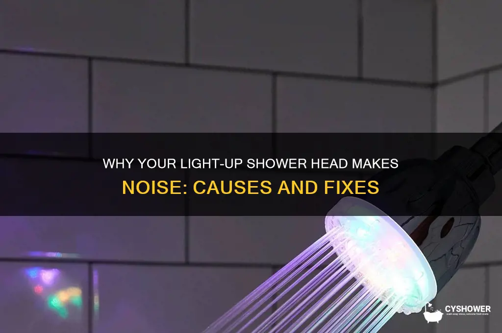 why light up shower head makes noise
