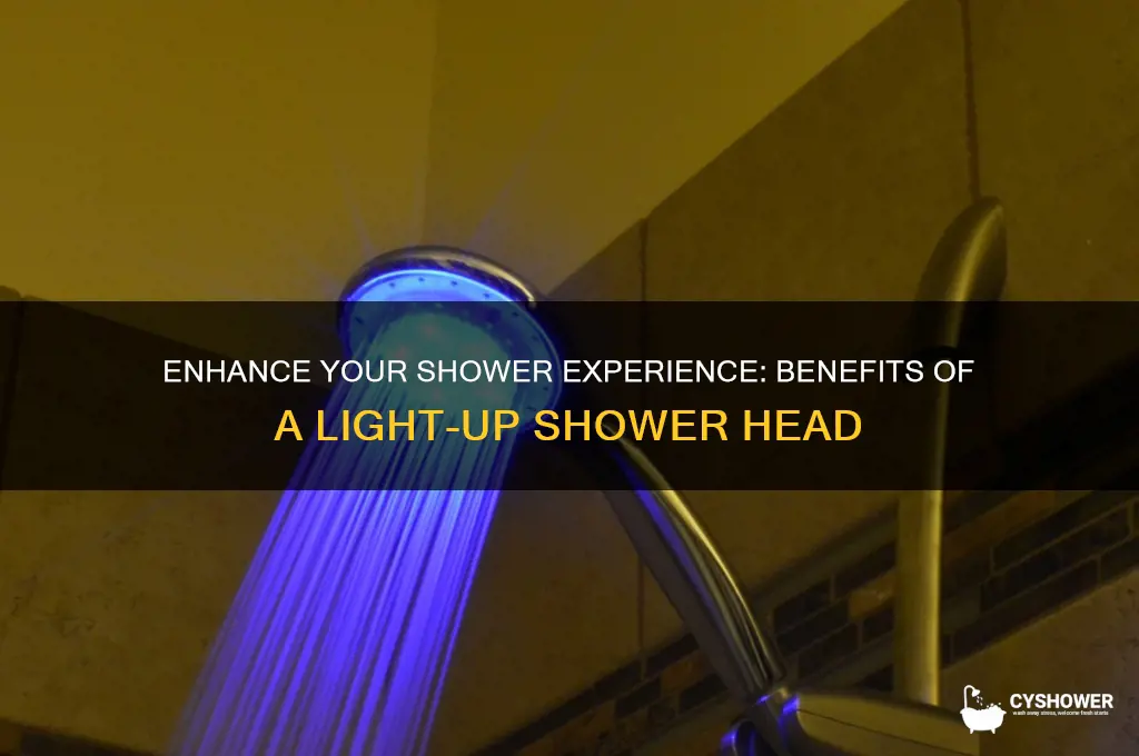 why light up shower head