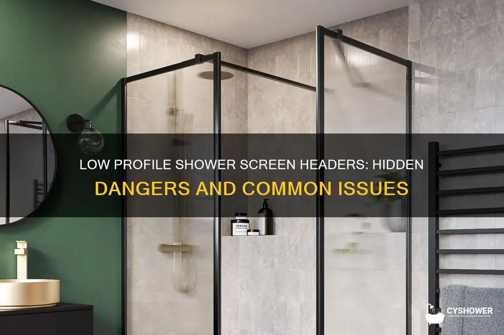 why low profile header for shower screen is bad