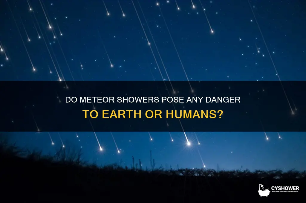 why meteor shower hurt
