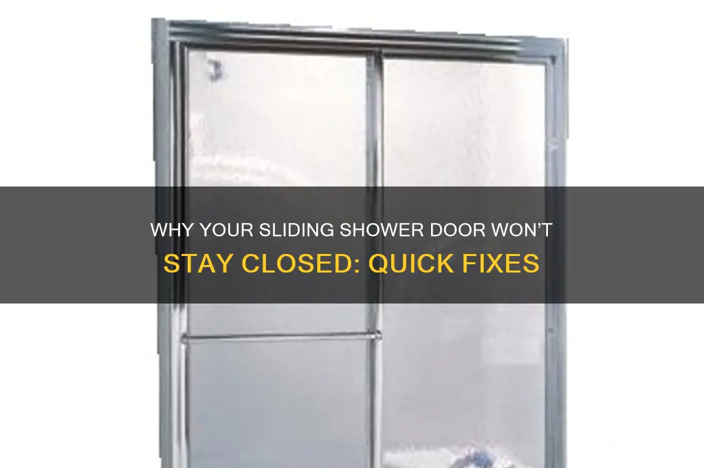 why my sloing shower door does not stay close