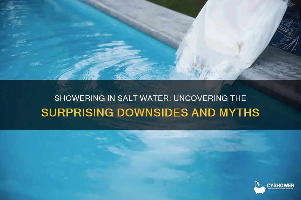 why not shower in salt water