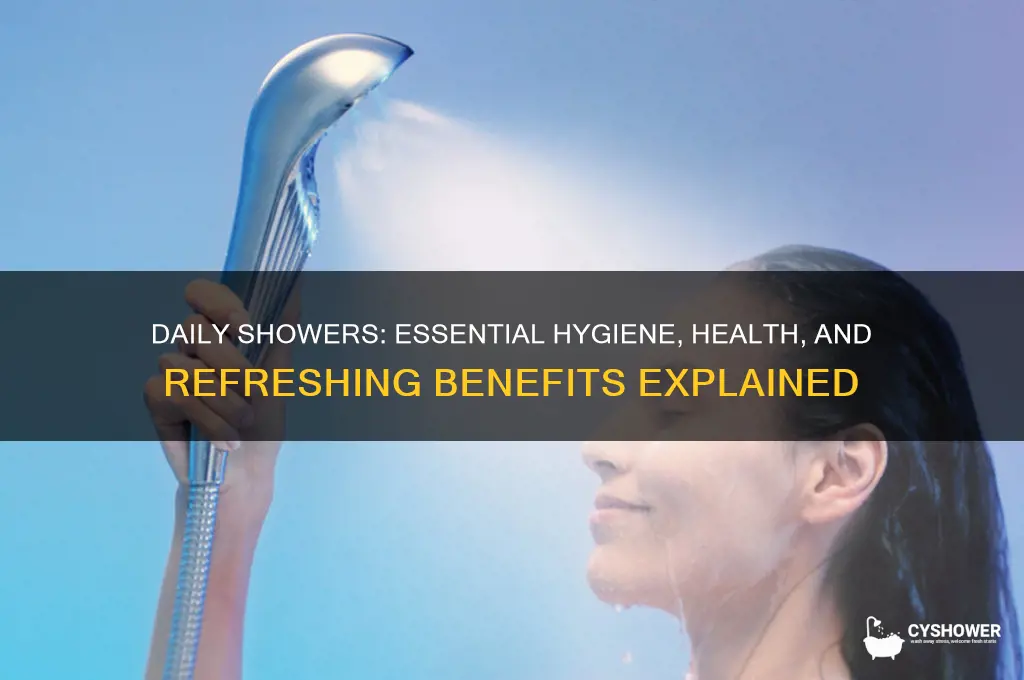 why should you tak a shower daily