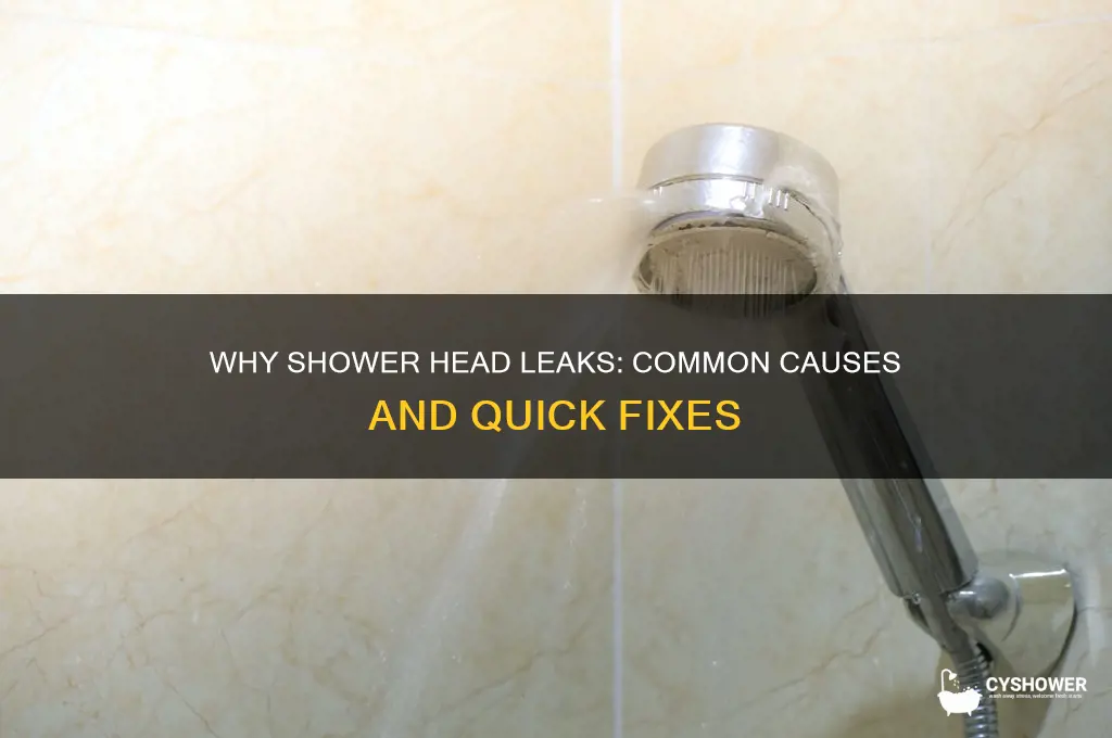 why shower head leaks f