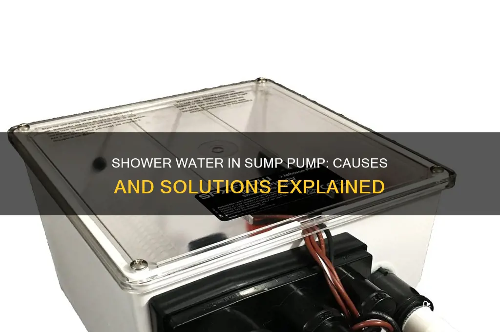 why shower water is coming out of my sump pump