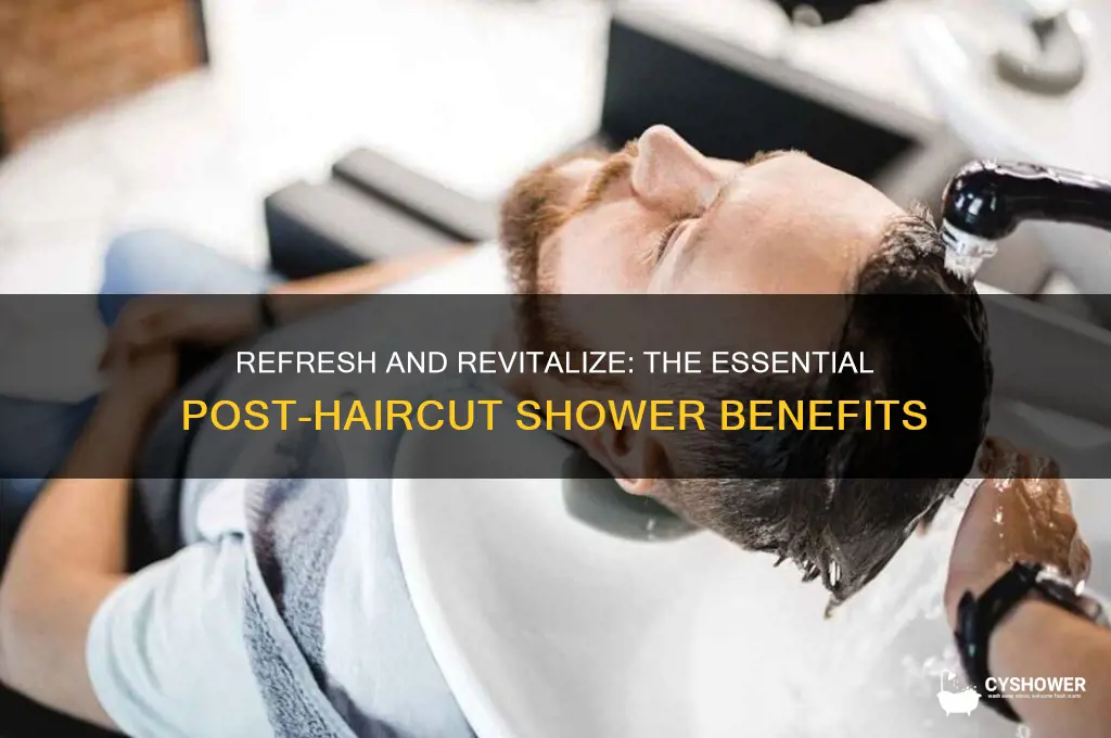 why u should take shower after haircut