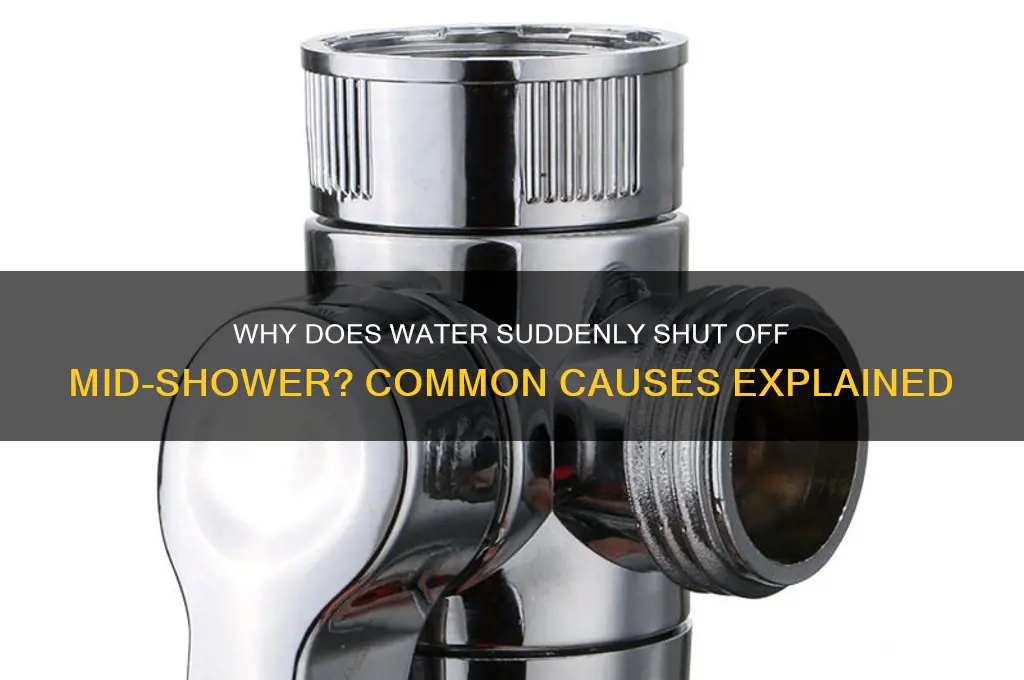 why water shuy off in middle of shower