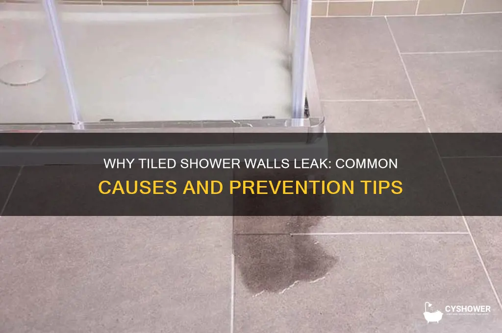 why would a tiled shower wall leak