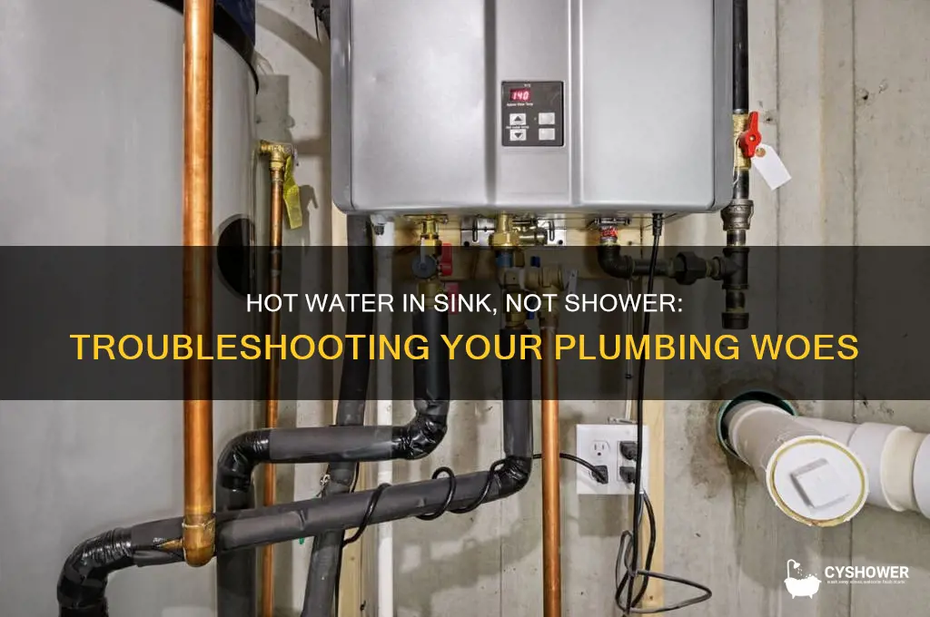 why would hot water work in sink but not shower