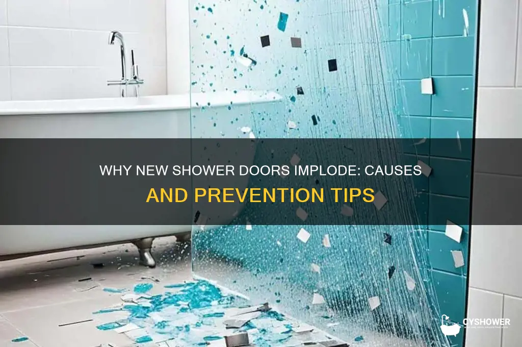 why would my new shower door implode