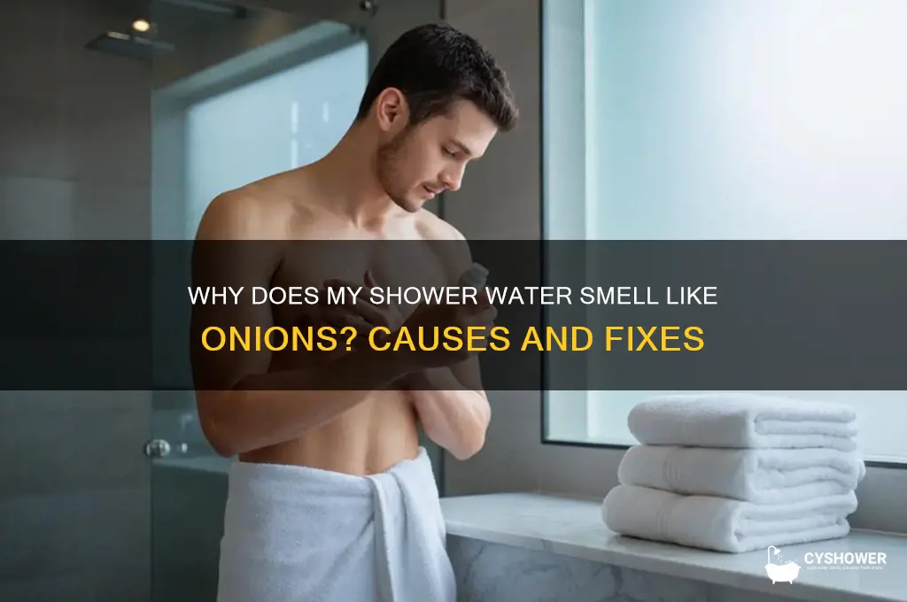 why would my shower water smell like onions