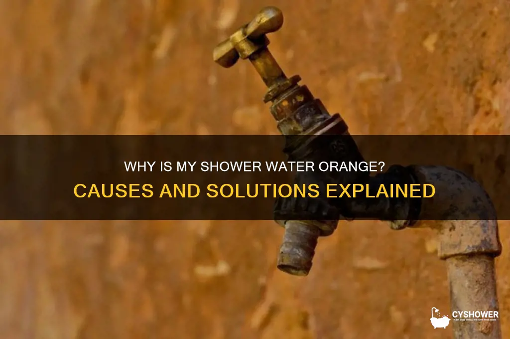 why would shower water be ornge