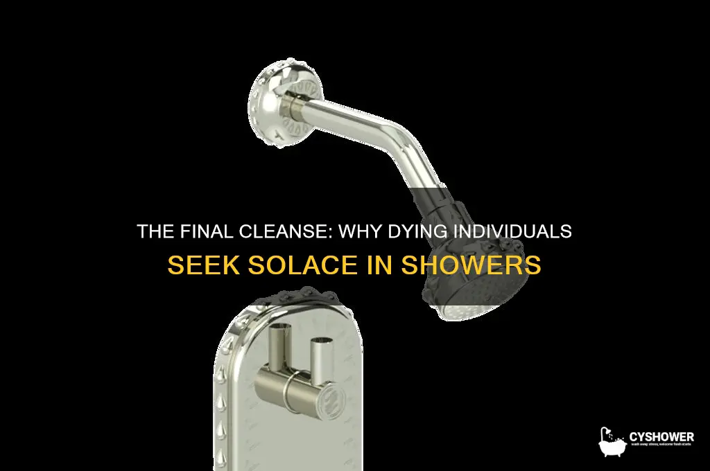 why would someone dieing want to take a shower