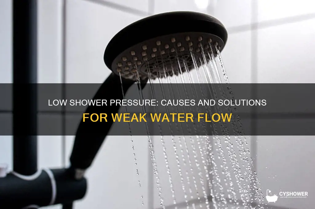 why would water pressure in one shower be decreased