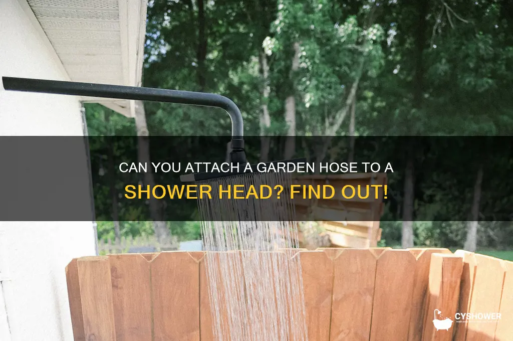 will a garden hose fit a shower head