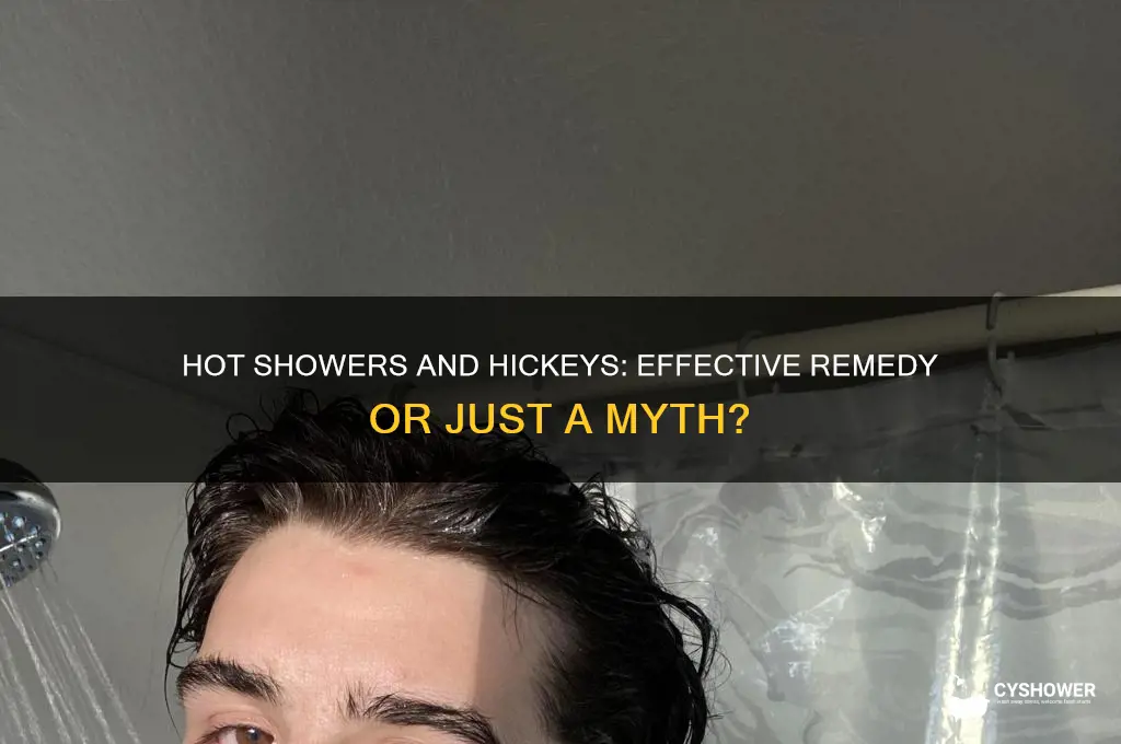 will a hot shower help get rid of a hickey
