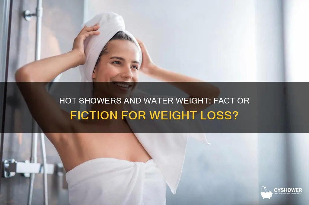 will a hot shower help you lose water weight