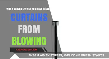 Longer Shower Arm: Solution to Prevent Curtains from Blowing In?