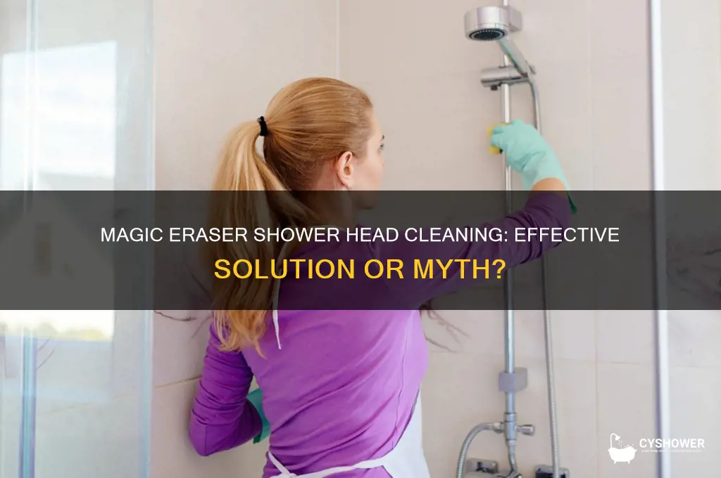 will a magic eraser clean my shower head