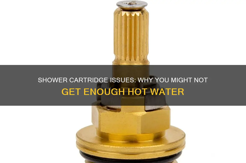 will a shower cartridge cause not enough hot water