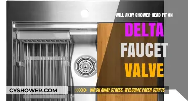 Will an AKDY Shower Head Fit on a Delta Faucet Valve?
