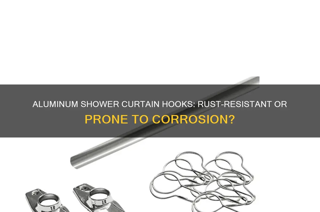 will aluminum shower curtain hooks rust