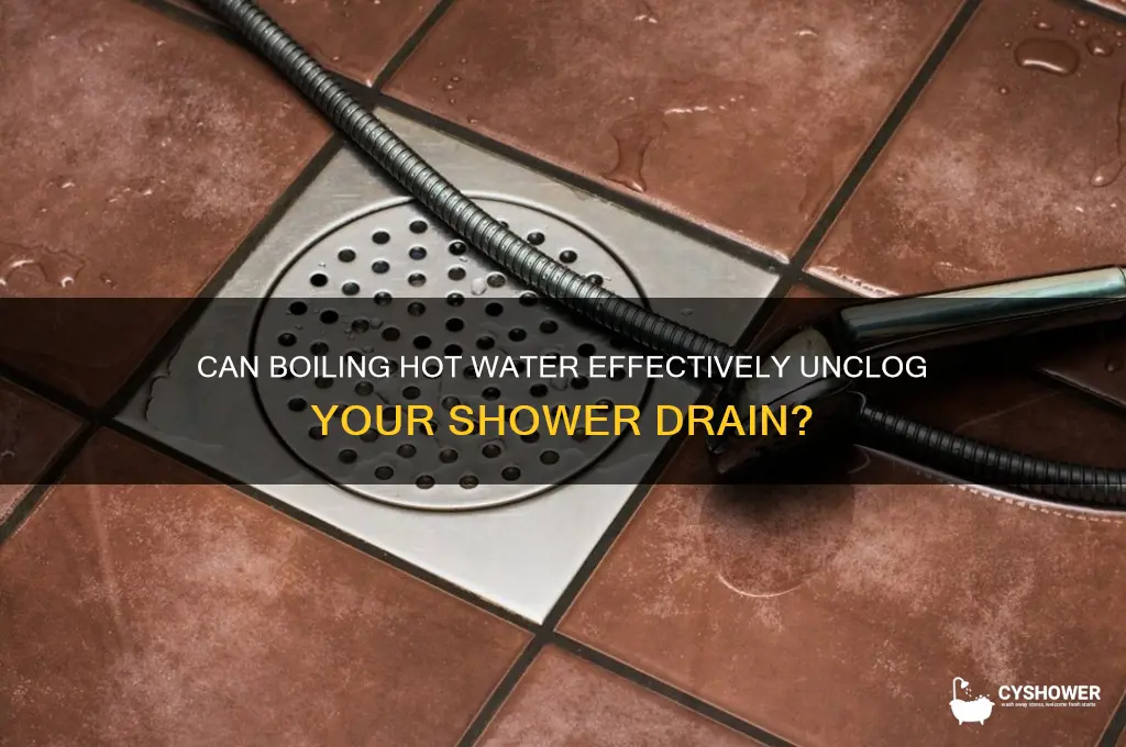 will boiling hot water unclog a shower drain