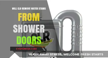 Can CLR Effectively Remove Water Stains from Shower Doors?