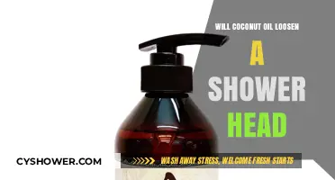 Can Coconut Oil Effectively Loosen a Stubborn Shower Head?